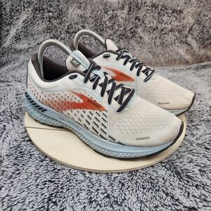 Brooks Adrenaline GTS 21 Running Shoes, White/Blue, Women's Size 8